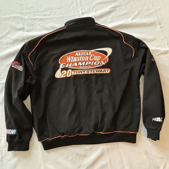 Vintage NASCAR Tony Stewart Jacket Size L 2002 Winston Cup